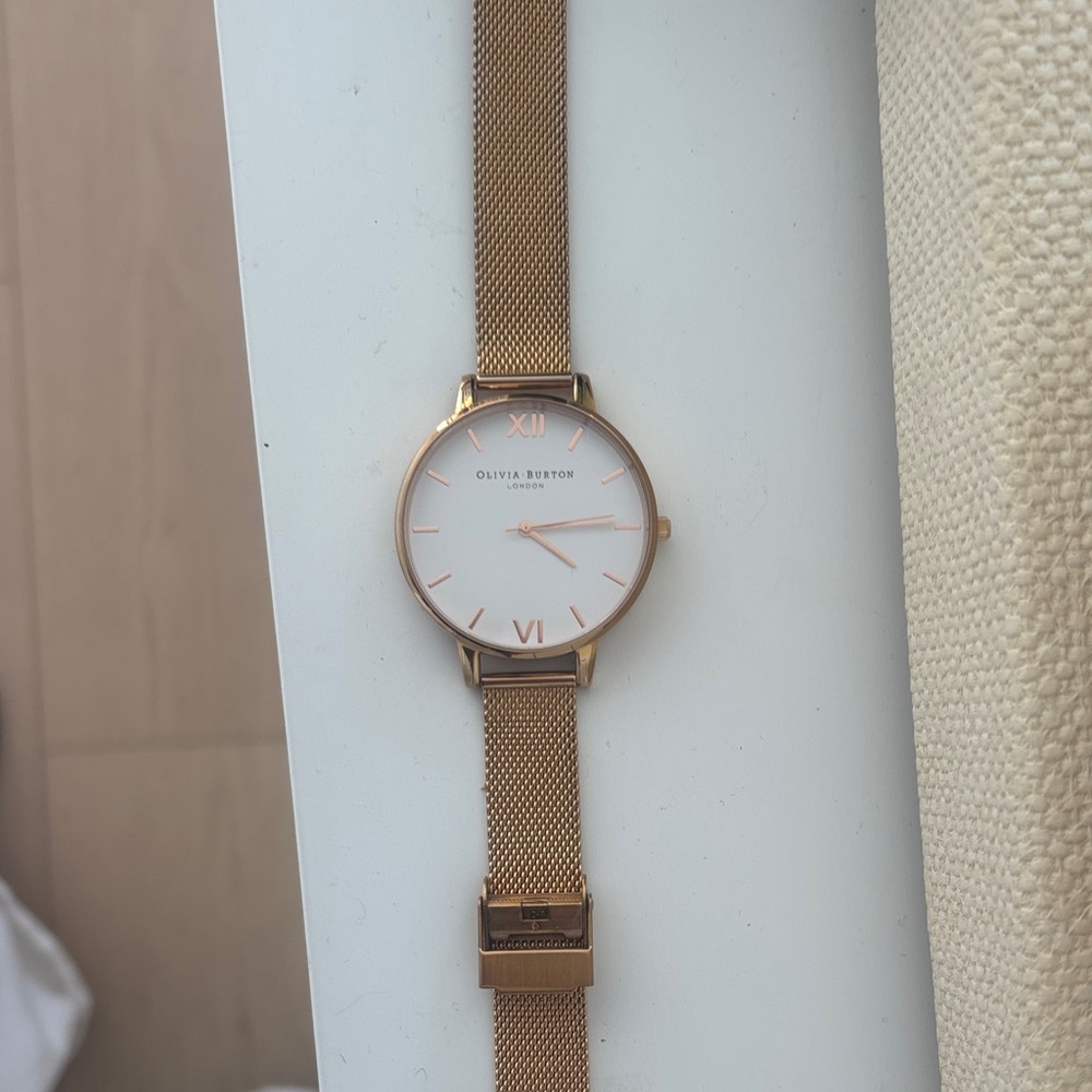Olivia Burton Rose Gold Mesh Watch
